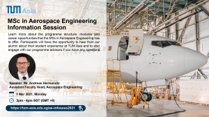 TUM Asia Aerospace Engineering Information Session
