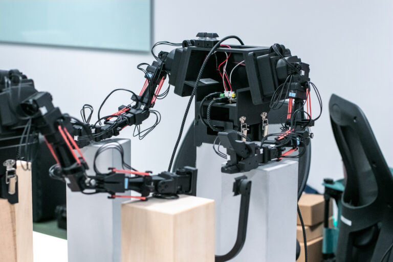 A bimanual teleoperation rig