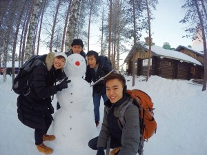 Another interesting experience was Alvin’s (2nd from right) trip to Santa Claus’ hometown in Finland.